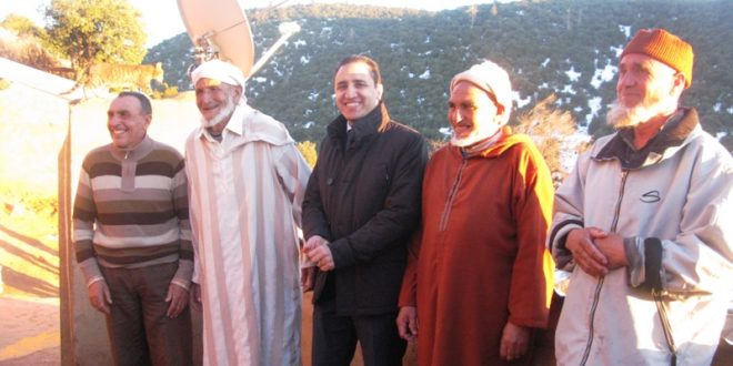 <h> إبراهيم مجاهد رئيس المجلس الجهوي لبني ملال – خنيفرة  في زيارة ميدانية للمناطق الجبلية بإقليم خنيفرة <h/>