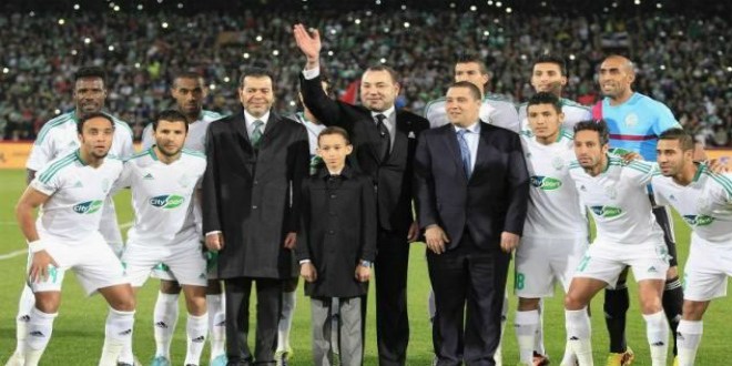 <h1>      الدار البيضاء : جلالة الملك يهنئ نادي الرجاء الرياضي البيضاوي لكرة القدم.      <h1/>