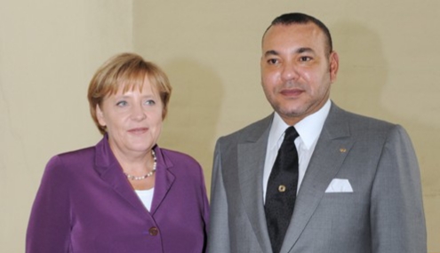 <h1>  الملك محمد السادس يثمّن التعاون المغربي الألماني. <h1/>
