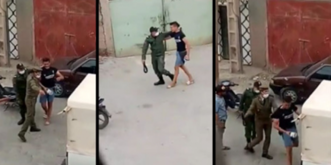<h1>           مراكش.. توقيف عنصرين من القوات المساعدة عن العمل بعد ظهورهما في فيديو يعنفان شخصا أثناء تطبيق حالة الطوارئ الصحية    <h1/>